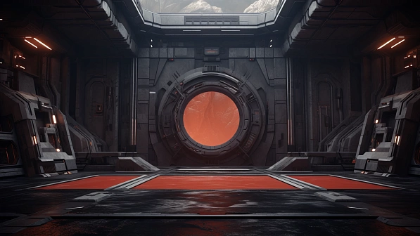 Sci-fi hangars pattern