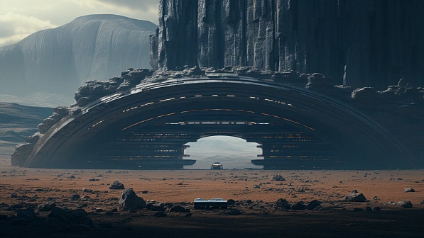 Sci-fi hangars pattern