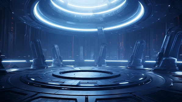 Sci-fi hangars pattern