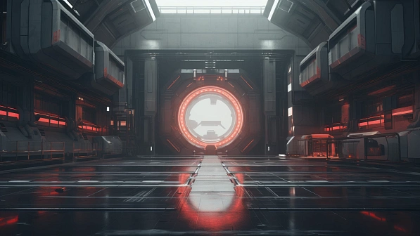 Sci-fi hangars pattern