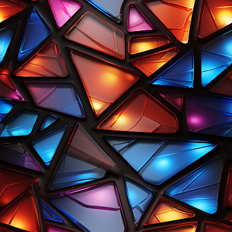 Glass shards pattern