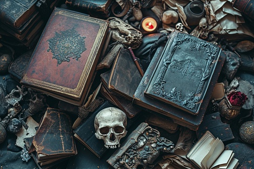 RPG style books pattern