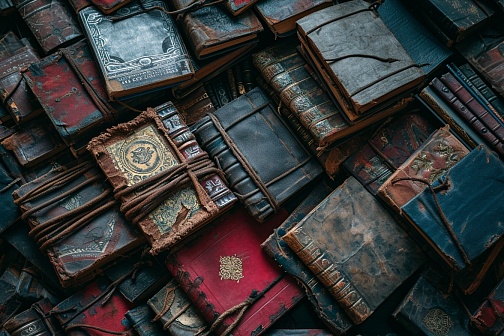 RPG style books pattern
