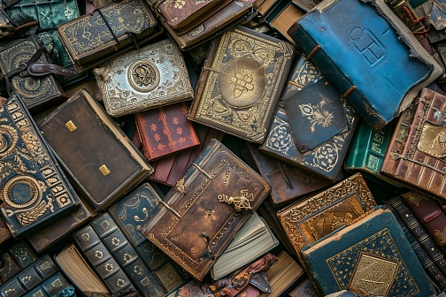 RPG style books pattern
