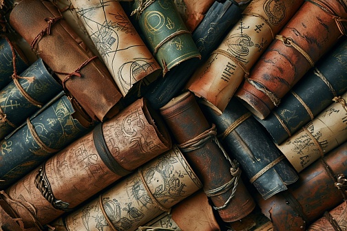 RPG style books pattern