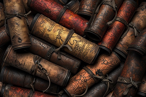 RPG style books pattern