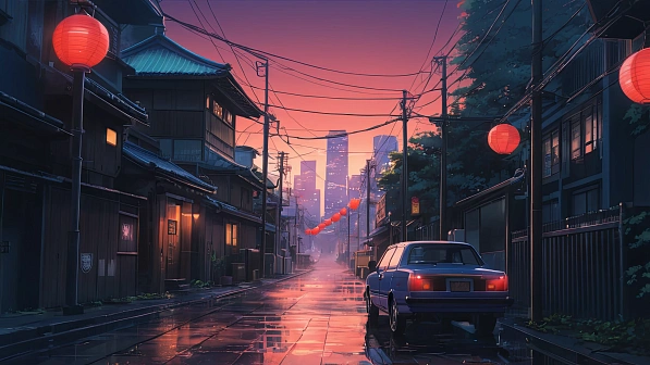 Lofi style street pattern