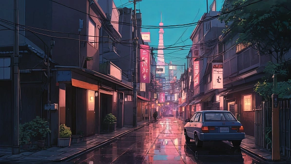 Lofi style street pattern