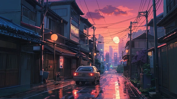 Lofi style street pattern