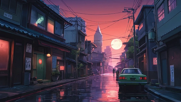 Lofi style street pattern