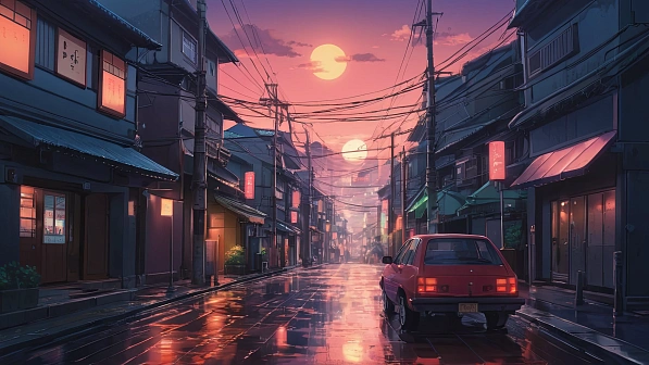 Lofi style street pattern