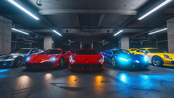 Random car wallpapers different styles pattern