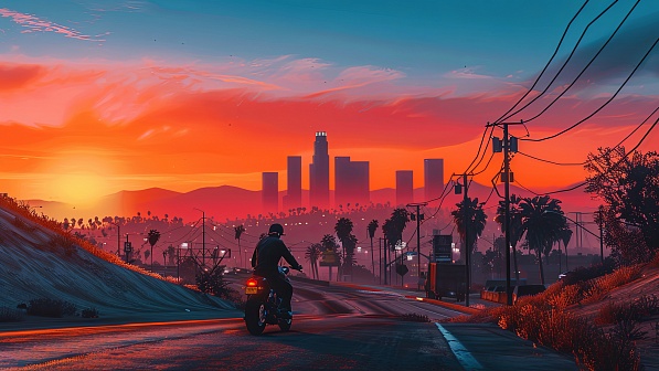 Sunsets GTA style pattern