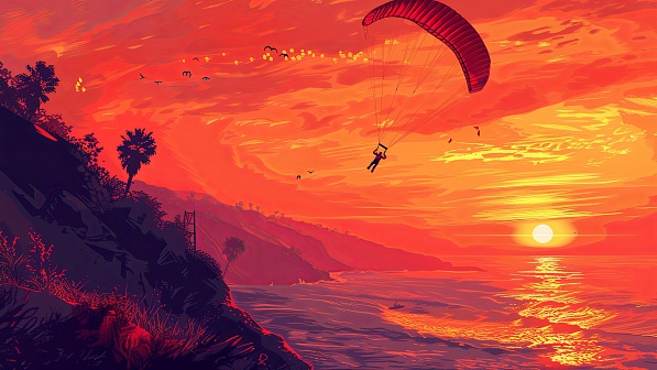 Sunsets GTA style pattern
