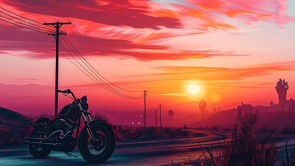 Sunsets GTA style pattern