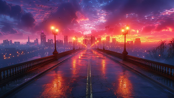 Sunsets GTA style pattern