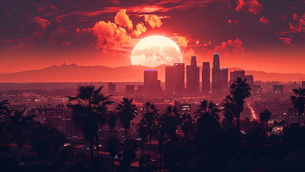 Sunsets GTA style pattern