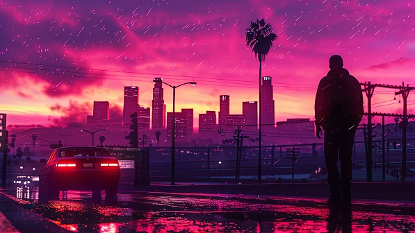Sunsets GTA style pattern