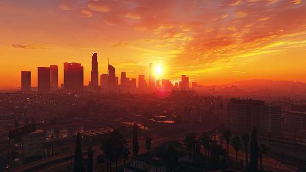 Sunsets GTA style pattern