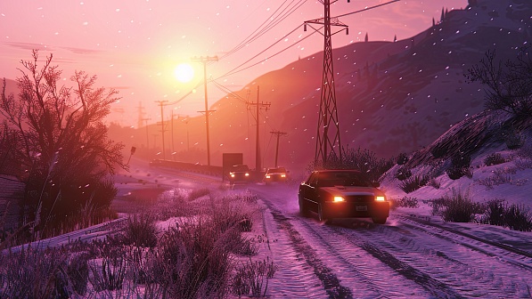 Sunsets GTA style pattern