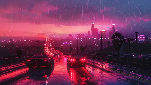 Sunsets GTA style pattern