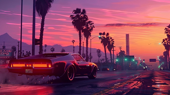 Sunsets GTA style pattern