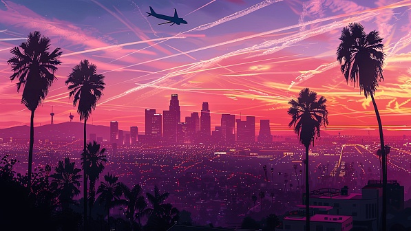 Sunsets GTA style pattern