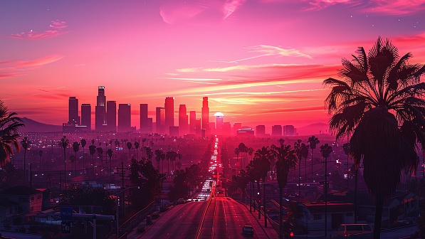 Sunsets GTA style pattern