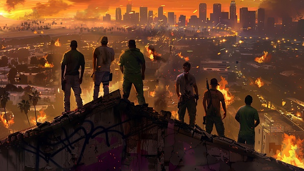 Sunsets GTA style pattern