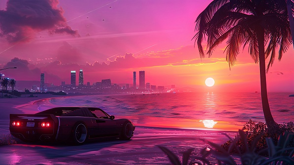 Sunsets GTA style pattern