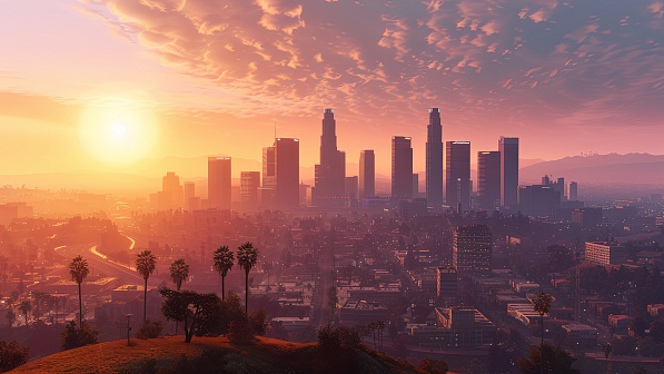 Sunsets GTA style pattern