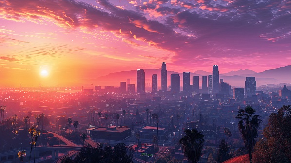 Sunsets GTA style pattern
