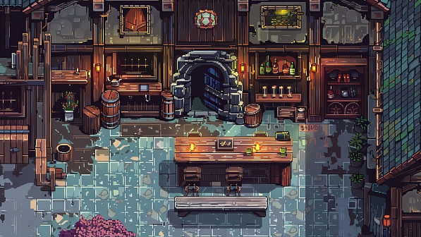 Pixelart tavern pattern