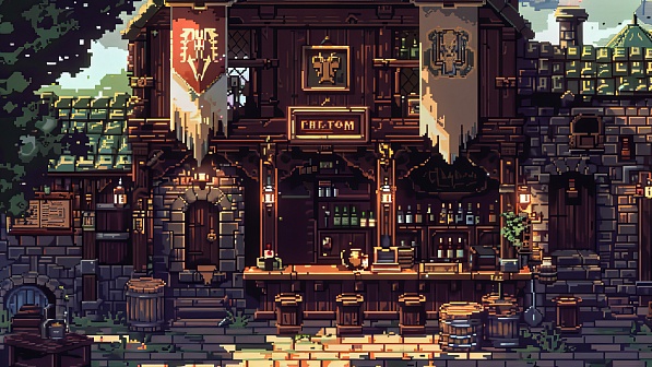 Pixelart tavern pattern