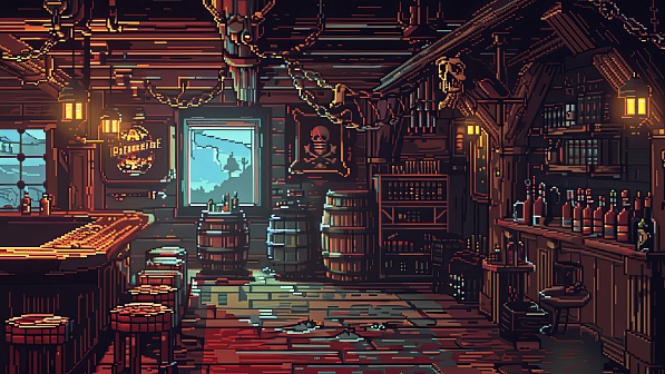 Pixelart tavern pattern