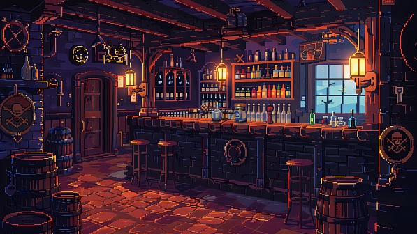 Pixelart tavern pattern