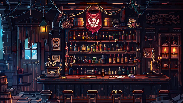 Pixelart tavern pattern