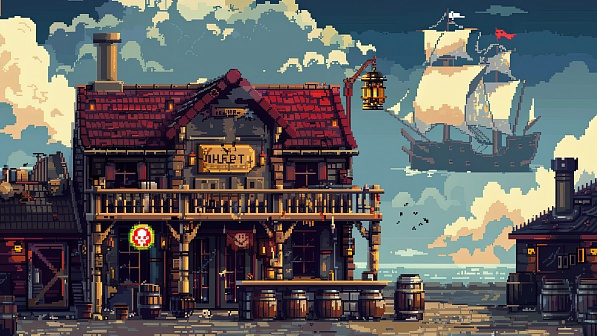 Pixelart tavern pattern