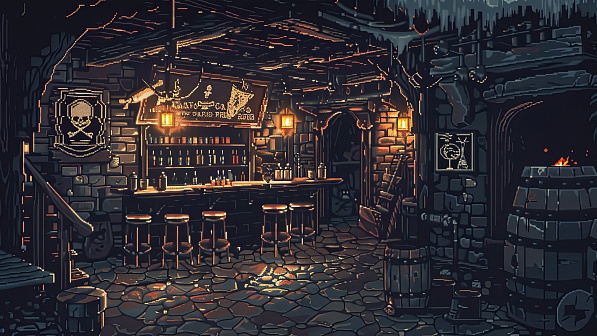 Pixelart tavern pattern