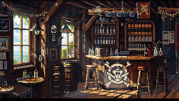 Pixelart tavern pattern