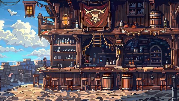 Pixelart tavern pattern