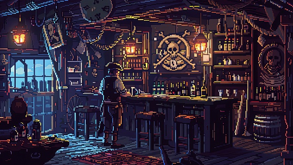 Pixelart tavern pattern