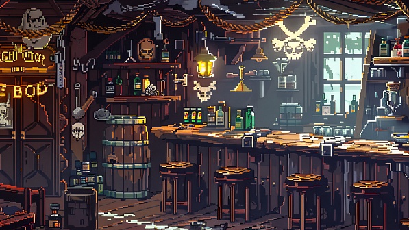 Pixelart tavern pattern