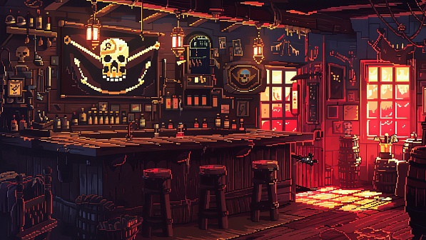 Pixelart tavern pattern