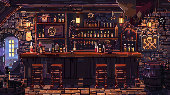 Pixelart tavern pattern