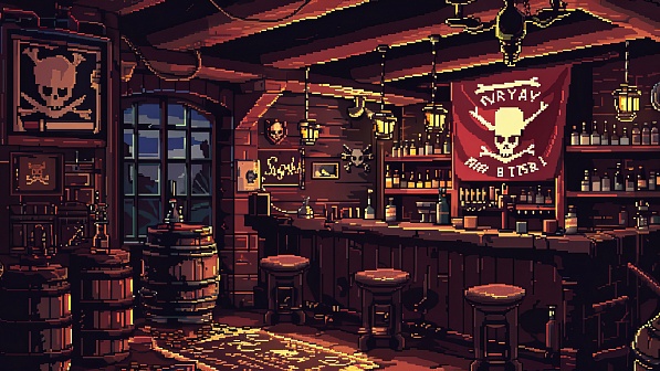 Pixelart tavern pattern