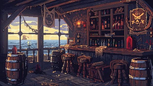 Pixelart tavern pattern