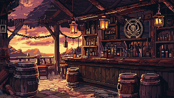 Pixelart tavern pattern