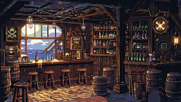 Pixelart tavern pattern