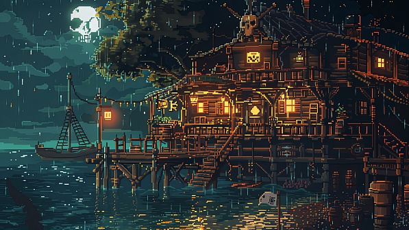 Pixelart tavern pattern